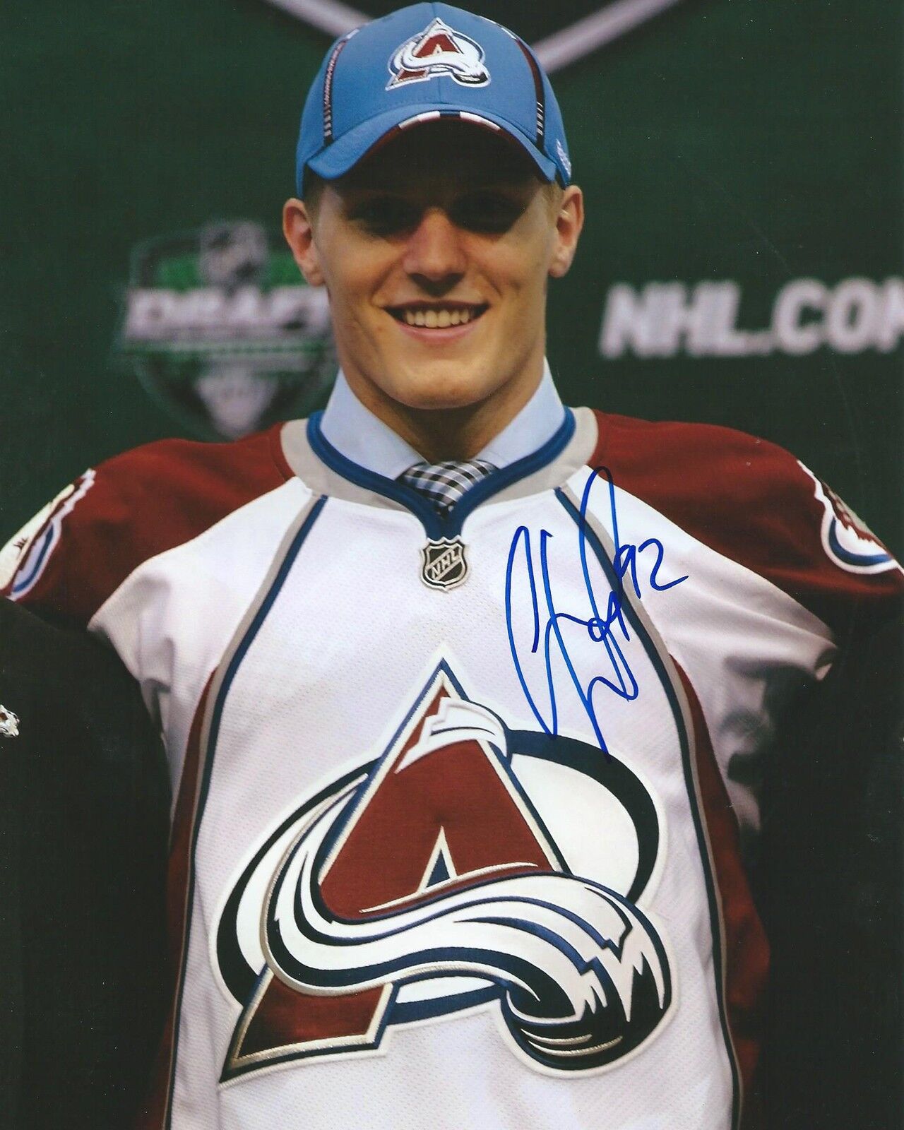 **GFA Colorado Avalanche *GABRIEL LANDESKOG* Signed 8x10 Photo Poster painting AD2 COA**