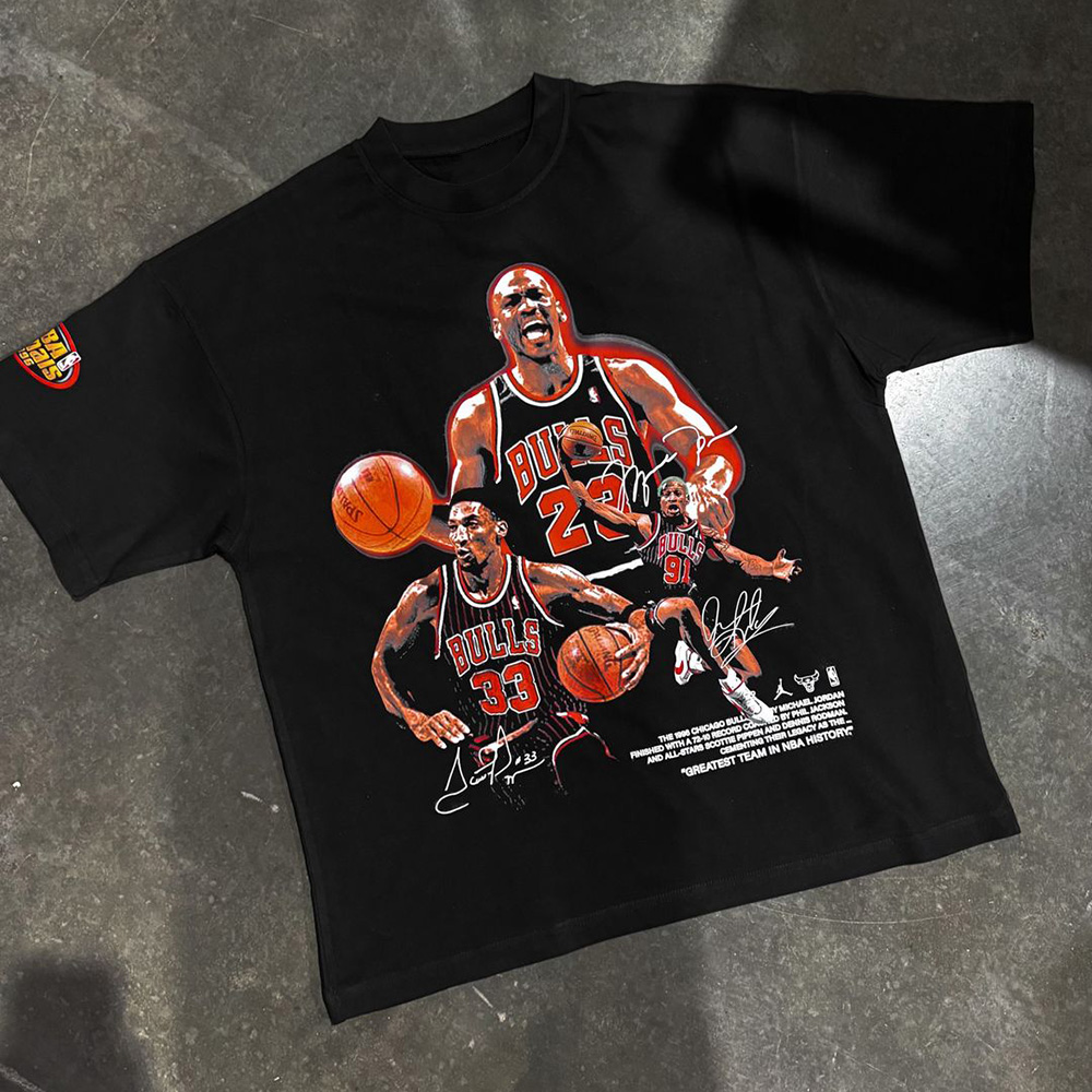 Basketball Team Letters Print Short Sleeve T-Shirt