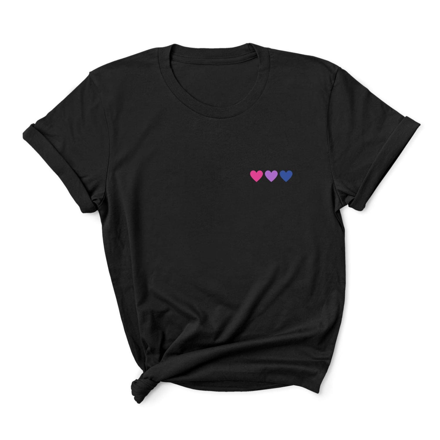 Bisexual hearts pride t-shirt