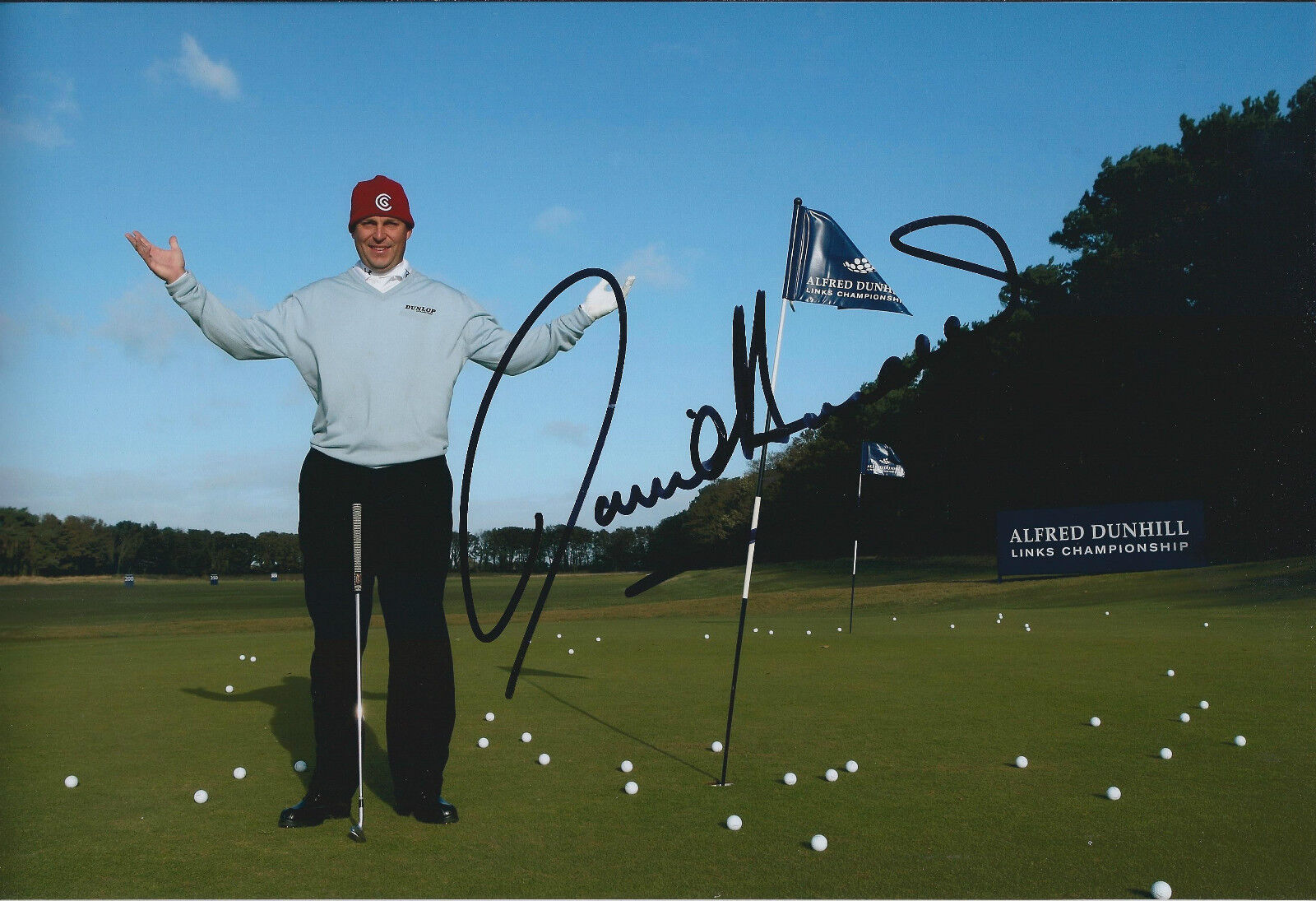 David HOWELL SIGNED Autograph 12x8 Photo Poster painting AFTAL COA Dunhill St Andrews Winner