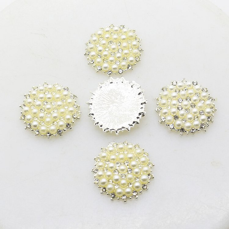 New Fashion 5pcs/Lot 20mm Full Rhinestones Flower Buttons Decor accessories DIY Button