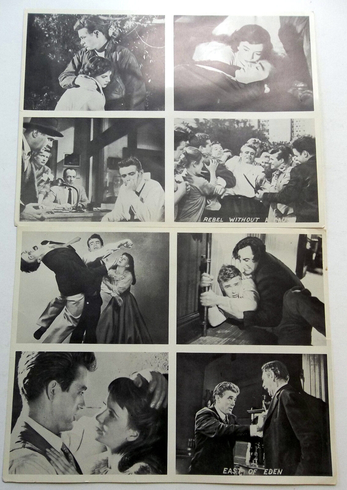 JAMES DEAN B&W 7 x 9 Film Stills Lot Of 2 East Of EDEN Rebel Without CAUSE Actor