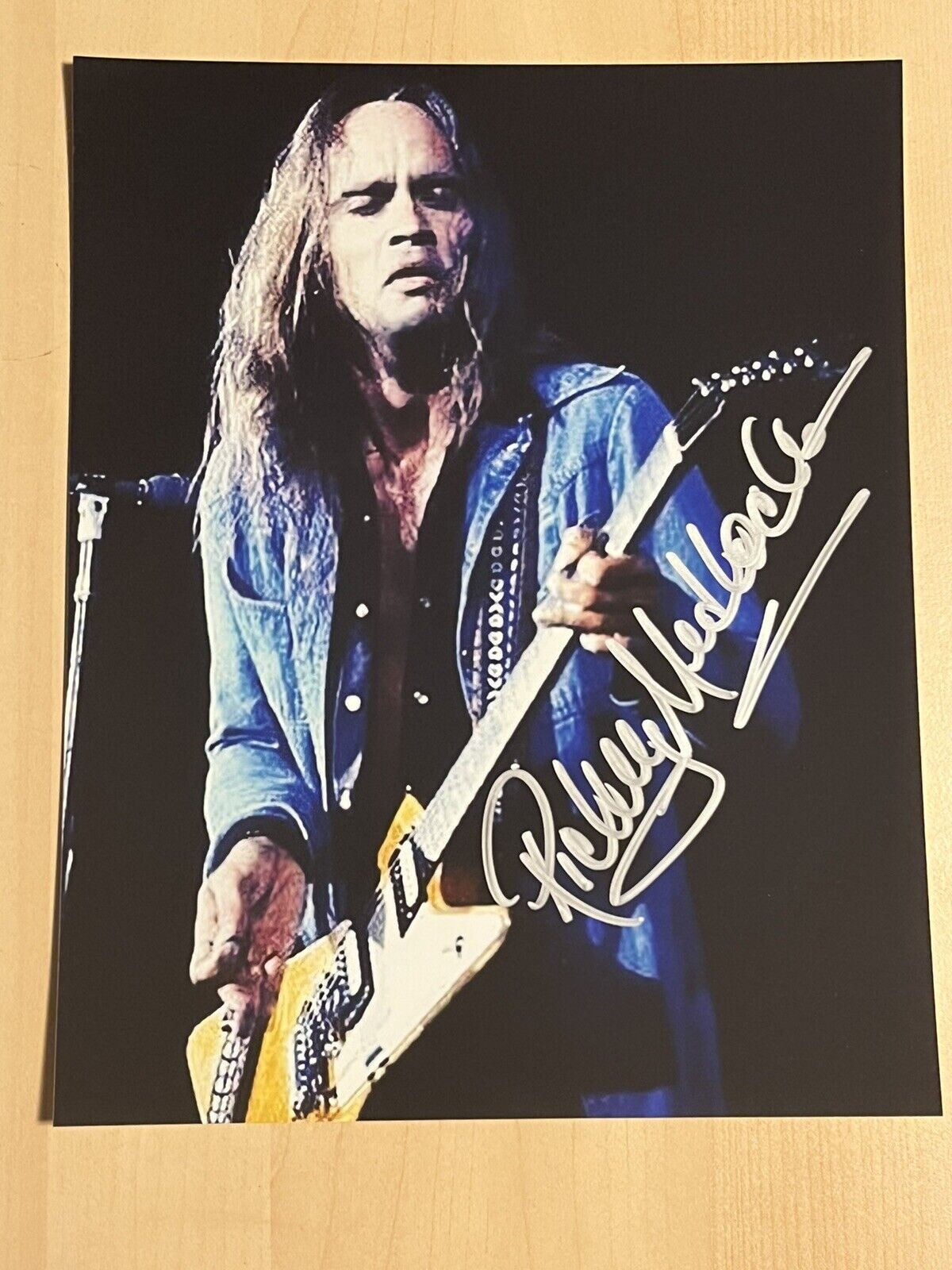 RICKEY MEDLOCKE SIGNED 8x10 Photo Poster painting AUTOGRAPHED BLACKFOOT LYNYRD SKYNYRD COA