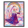 >SALE<Full Embroidery Eco-cotton Thread 11CT Printed Cartoon Girl Cross Stitch 40x50cm