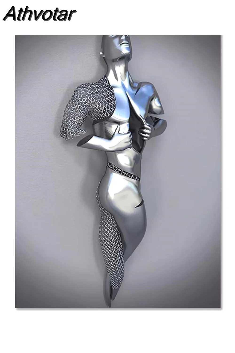 Athvotar Figure Statue Canvas Painting Romantic Abstract Posters Prints Wall Art Pictures Modern Living Room Decorations for Home