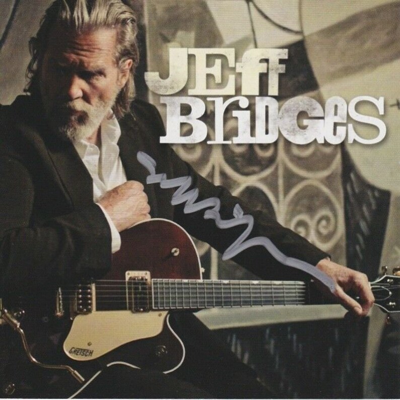 Jeff bridges signed autographed cd