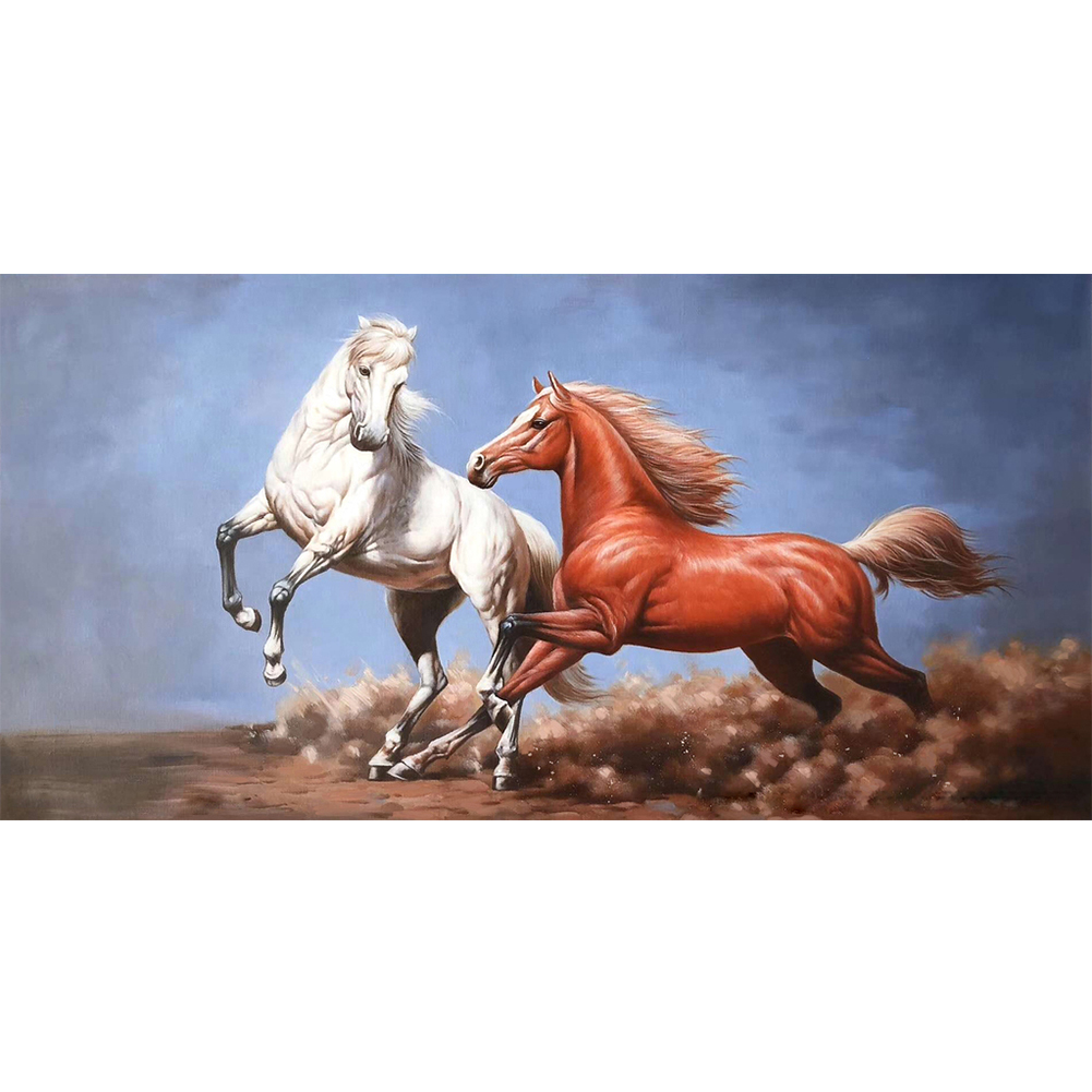 

Running Horse - Round Drill Diamond Painting - 80*40CM (Big Size), 501 Original