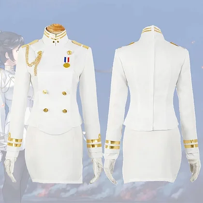 [Wetrose] In Stock Atago Takao IJN Cosplay Costume Suit Uniform Azur Lane Fleet Girls Full Set Wig Halloween Xmas