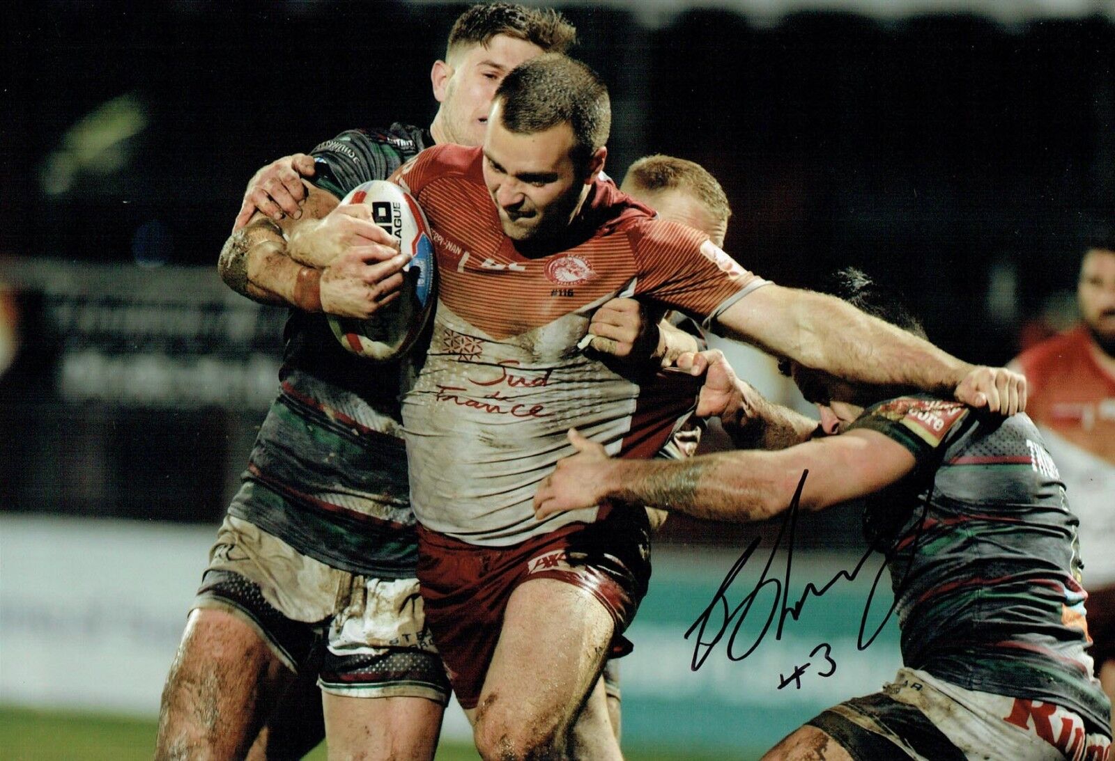 Iain THORNLEY Rugby League Catalans Dragons Signed Autograph Photo Poster painting 2 AFTAL COA