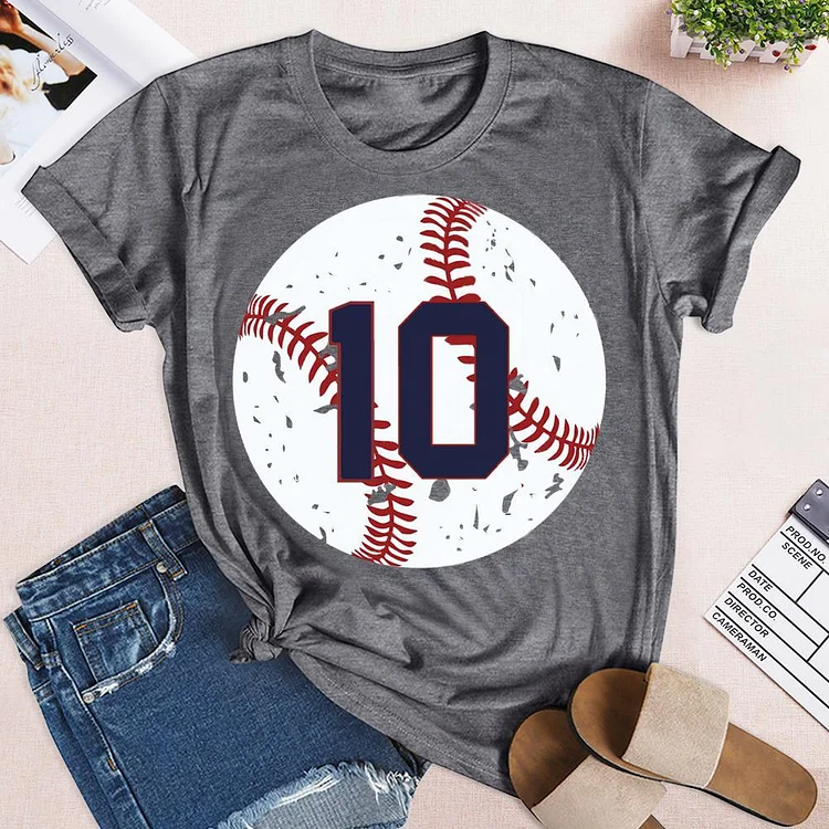 AL™ baseball number 10 T-shirt Tee --Annaletters