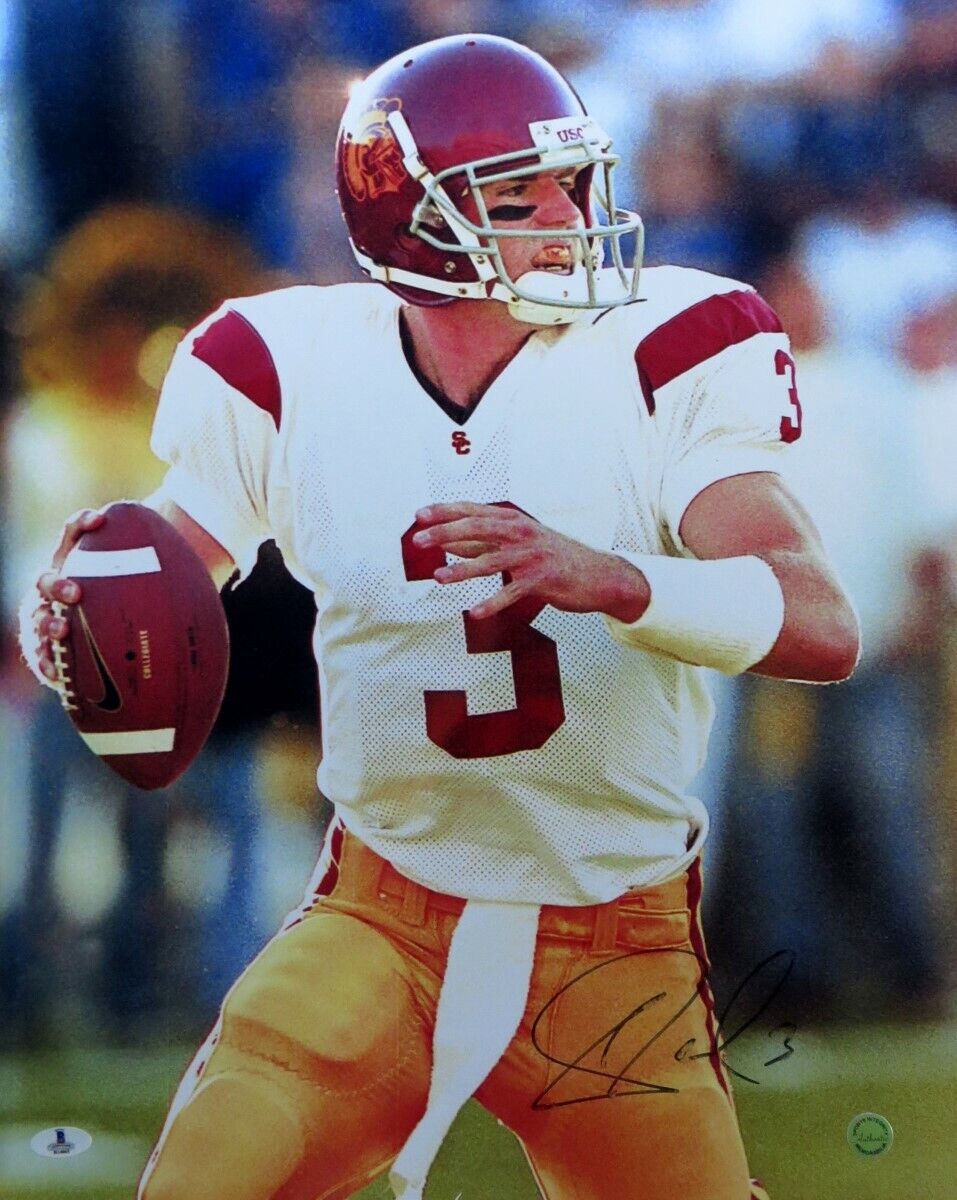 Carson Palmer Signed Autographed 16X20 Photo Poster painting USC Smearing in Auto Beckett B14065
