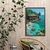 Diamond Painting-DIY Full Round Drill Beach House(40*60CM)