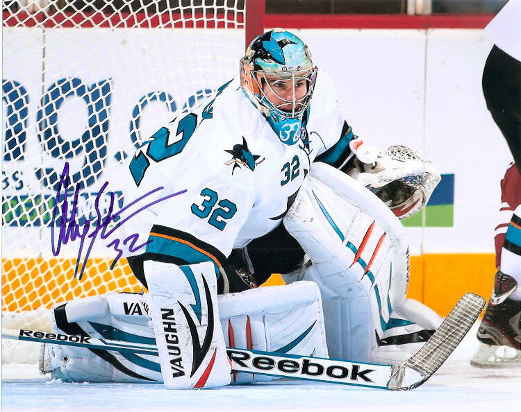 San Jose Sharks Alex Stalock Signed Autographed 8x10 Photo Poster painting COA A