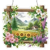 Diamond Painting Acrylic Rural Fields Window Hanging Pendant for Home Decor