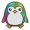 Penguin-14CT Stamped Cross Stitch Kit(14*15cm)