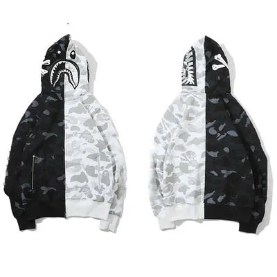JESSIC Camouflage Classic Sweater Thin Zipper Hoodie Couple Sweater Zip Hoodie Women Jacket Coat 2021 New