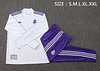 2025/2026 Real Madrid Half-Pull Training Suit White Football Shirt 1:1 Thai Quality
