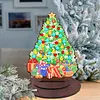 Wooden Desktop Diamond Art Kits Xmas Tree Diamond Painting Desktop Ornaments Kit