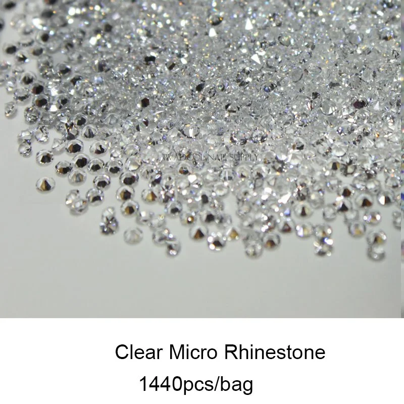 Glass Crystals Pixie Nail Art Rhinestone Micro Caviar Beads Manicure Decoration 3D Nails Mini Rhinestones-Nail Inspo