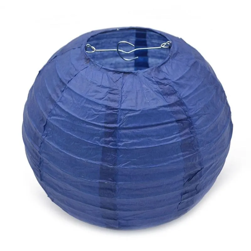 1pcs 20cm/25cm/30cm Colorful Chinese Round Hanging Paper Lanterns lamps Paper Crafts Party Festival Wedding Home DIY Decoration