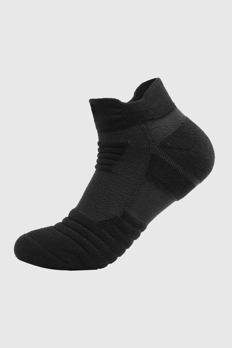 Solid Color Outdoor Basketball Low Cut Socks
