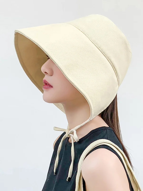 Going Out Solid Color Sun Protection Fisherman Hat