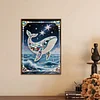 Diamond Painting-DIY Special Shaped Drill Pearl Painting Whale(30x40cm)