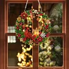 DIY Pearl Diamond Painting Christmas Wreath Hanging Ornament Kit