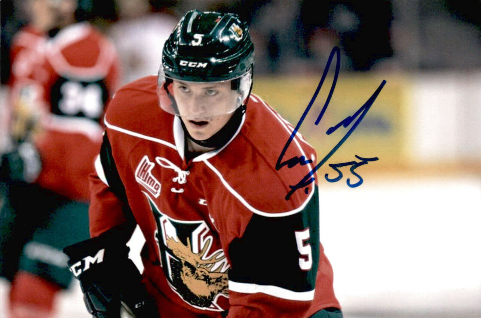 Cavan Fitzgerald SIGNED 4x6 Photo Poster painting HALIFAX MOOSEHEADS / SAN JOSE SHARKS