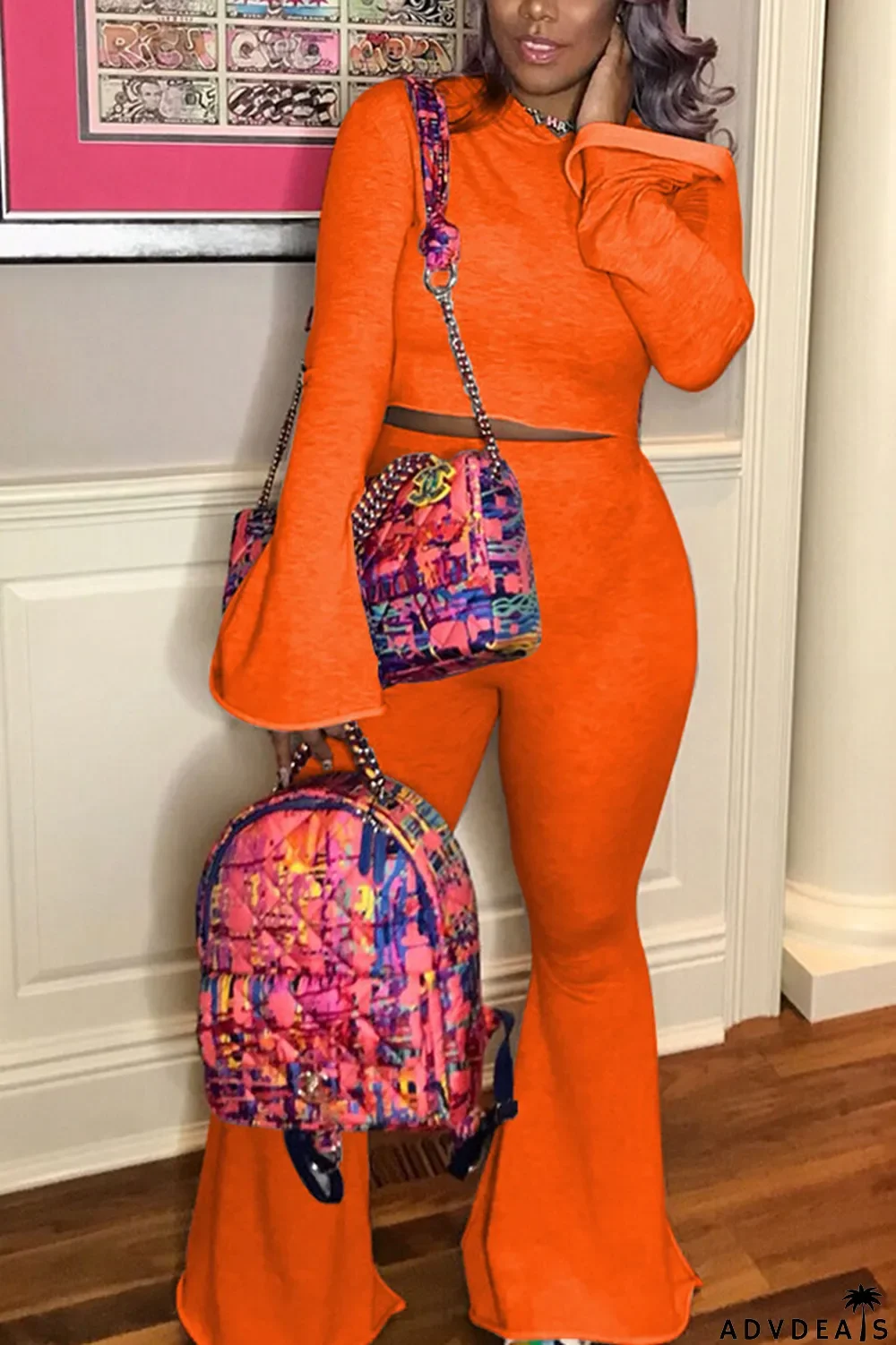 Pink Sexy Solid Patchwork Hooded Collar Long Sleeve Two Pieces