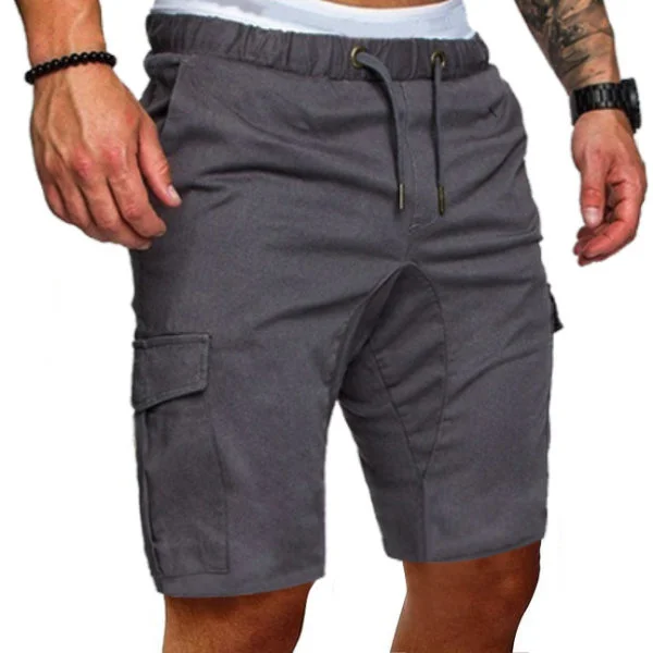 BrosWear Men's Fashion Loose Thin Belt Casual Sports Shorts