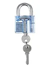 70pcs Lockpick Set Broken Key Extractor with Transparent Padlock Locks