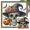 Skull-11CT Stamped Cross Stitch 40*40cm/15.75*15.75in tapestrymarket