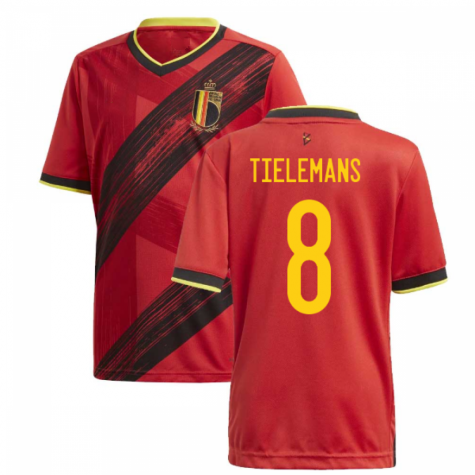 Belgien Youri Tielemans 8 Home Trikot EM 2020-2022 WM