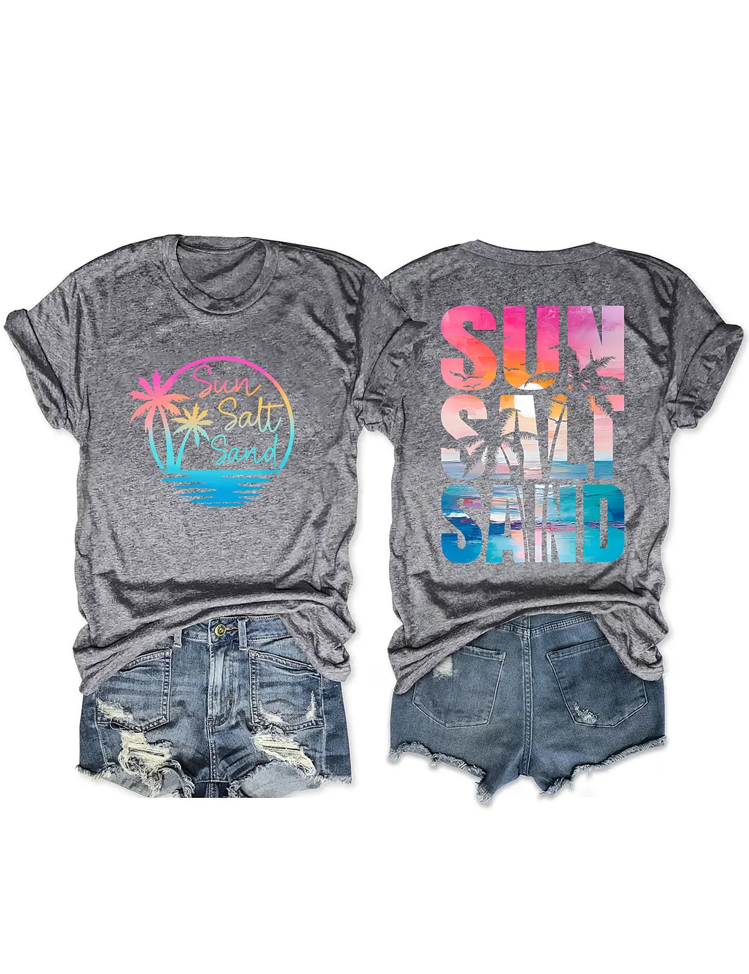 Retro Summer Sun Salt Sand T-shirt