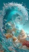 Luxury AB Velvet Diamond Painting Kit - Wave