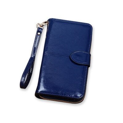 Pongl Leather Women Wallets Women Purses Fashion Long Zipper Women's leather Money Coin Holder Female Purse Female Purse Zipper
