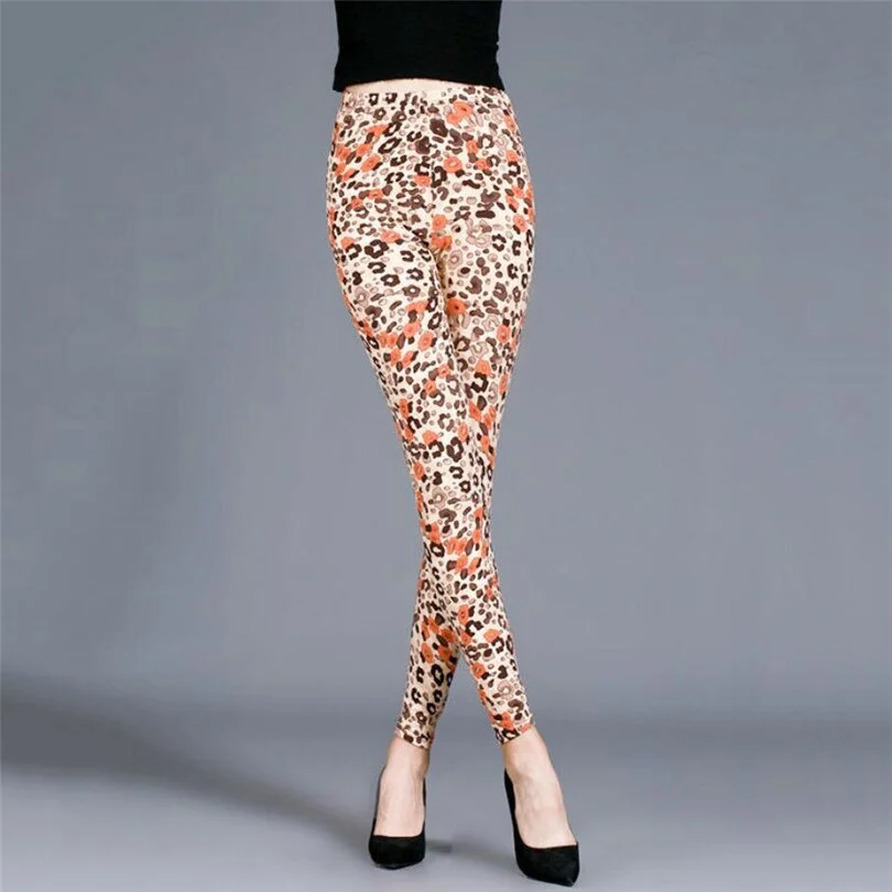 CUHAKCI Leopard Printing Fitness Leggin Fashion Sexy Legging High Waist Push Up Pants S-XXL Size Trousers Woman Leggings