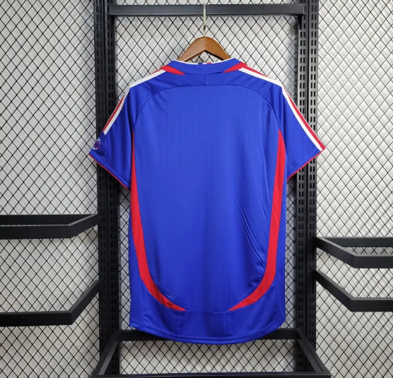 Retro 2006 France Home Football T-Shirt Thai Quality