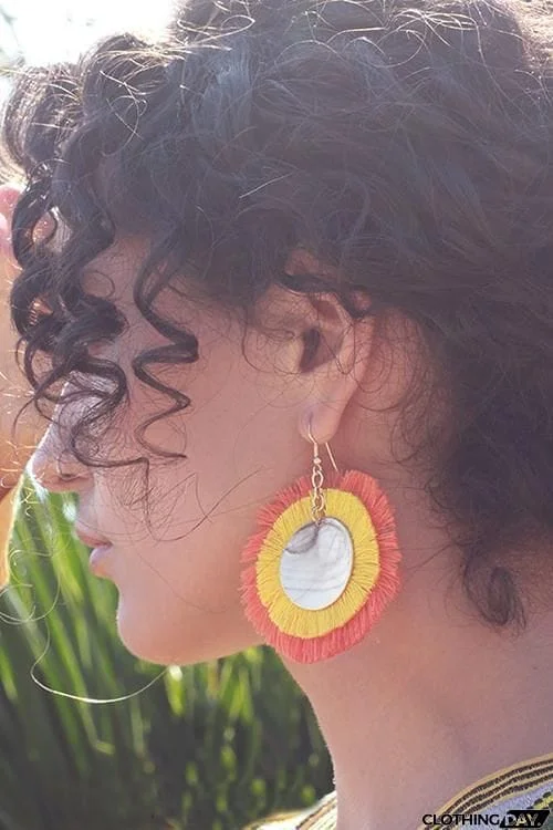 Sun Tassels Earring