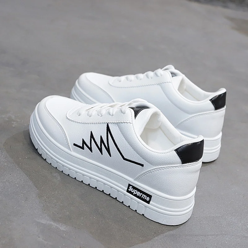 Yyvonne Women's Shoes 2022 Summer Breathable Platform White Shoes Women Comfort Flat Shoes Ladies Casual Sneakers Zapatillas Muje