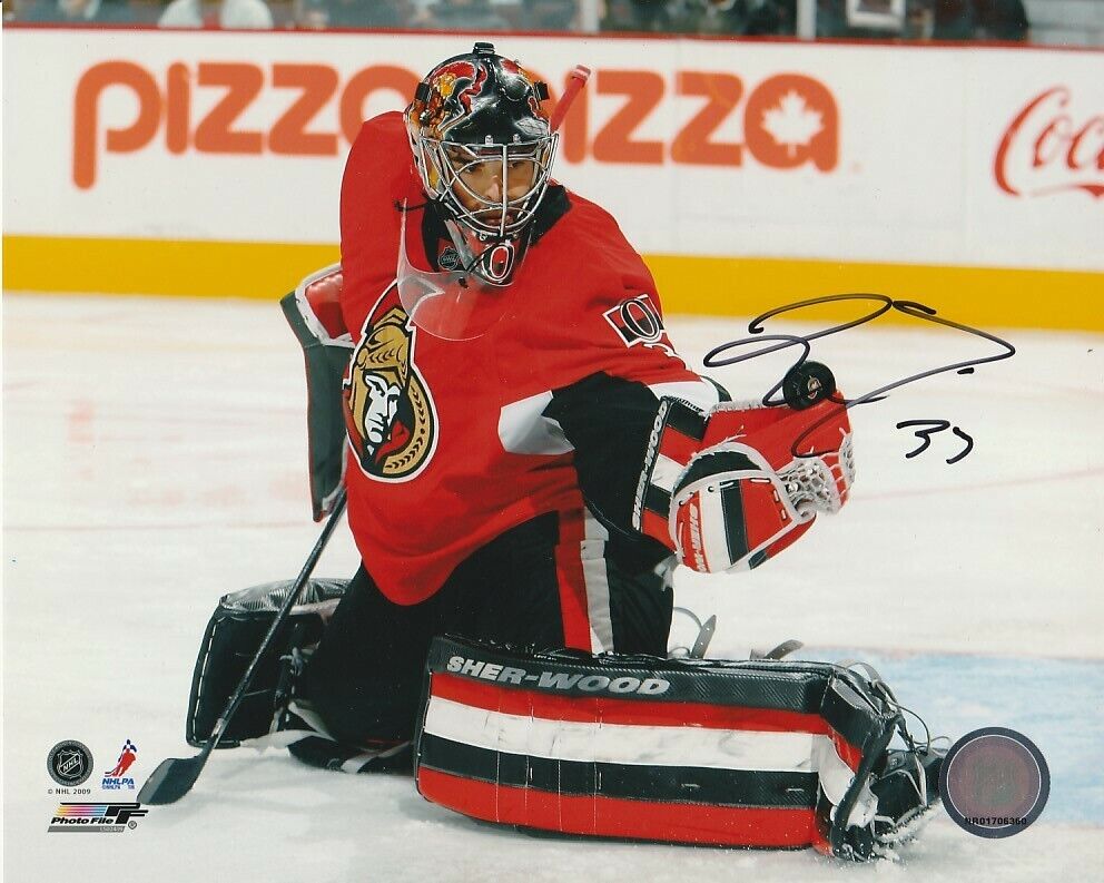 PASCAL LECLAIRE SIGNED OTTAWA SENATORS GOALIE 8x10 Photo Poster painting! Autograph