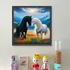 Two Horses-11CT Stamped Cross Stitch 45*45cm/17.72*17.72in tapestrymarket