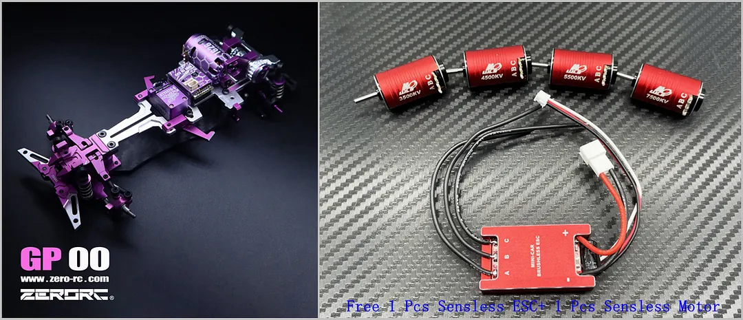 ZERORC GP00 1/24 1/28 RWD Drift Chassis 1/24 1/28 2026 New Release