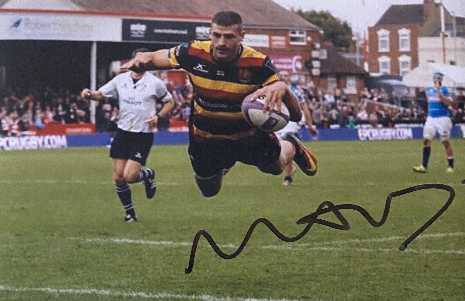 Jonny May Genuine Hand Signed Gloucester 6X4 Photo Poster painting