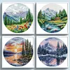 (Multi Style)Spring-Partial Embroidery 2 Strands 14CT Stamped Cross Stitch-33*33CM