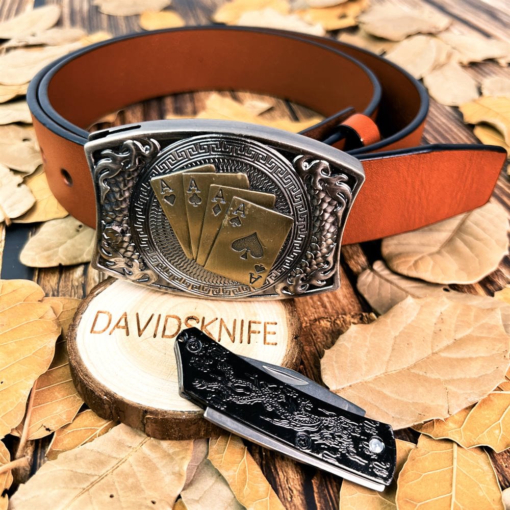 Instant Ejection Knife brown Belt