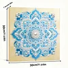 DIY Pearl Painting Blue Mandala for Home Decor with Frame(30*30cm)