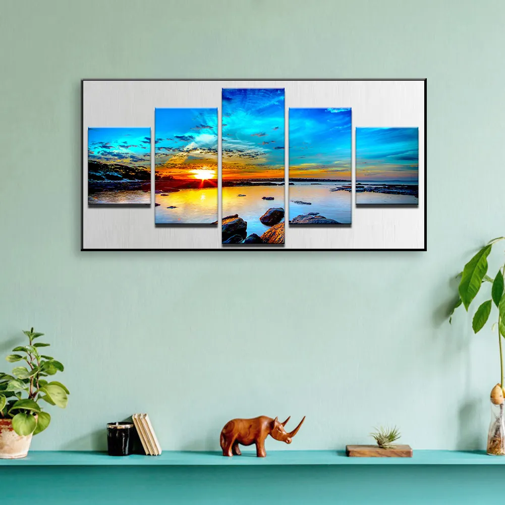 5pcs Diamond Painting - Full Round Drill - Sea(80*40cm)