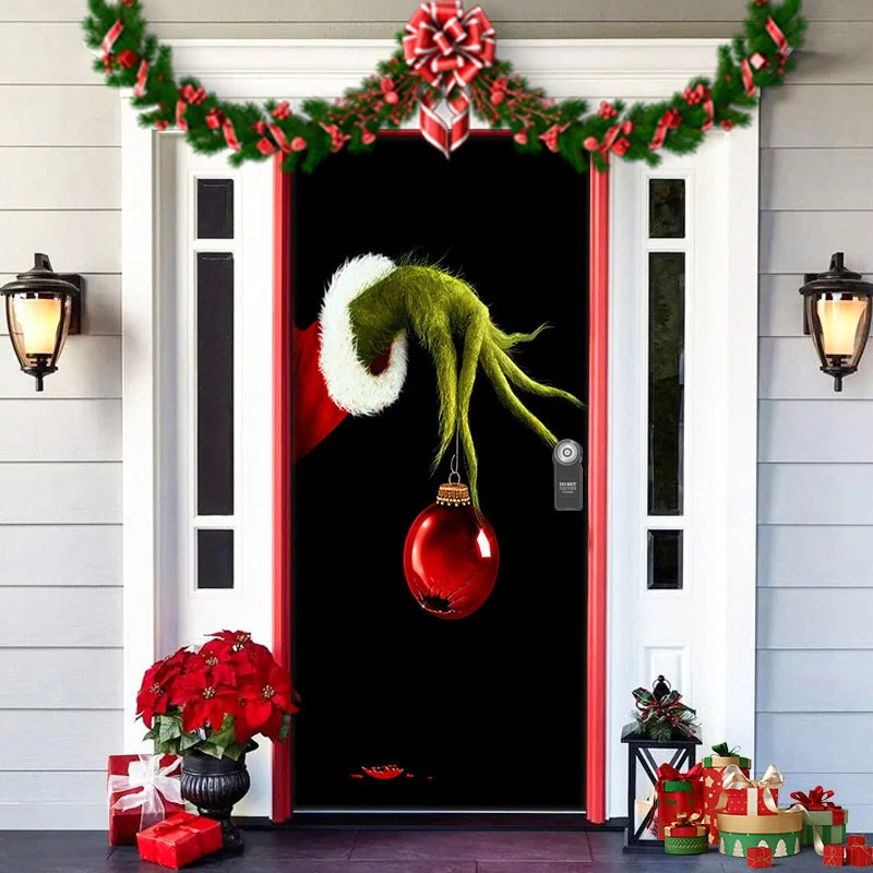 Nightmare Before Christmas Outdoor Decorations Props Christmas Elves Door Cover